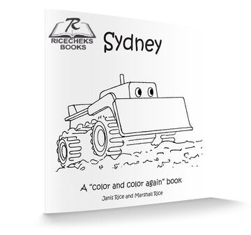 Sydney the bulldozer "An erasable coloring story book"
